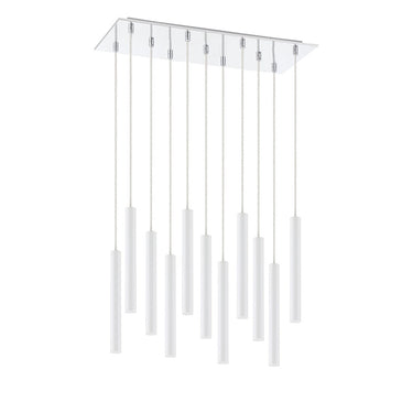 Z-Lite 9.75" Forest Steel 11 Light Chandelier image 15