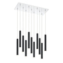 Z-Lite 9.75" Forest Steel 11 Light Chandelier image 2