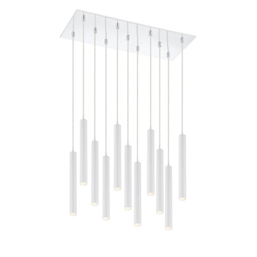 Z-Lite 9.75" Forest Steel 11 Light Chandelier image 3