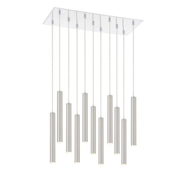 Z-Lite 9.75" Forest Steel 11 Light Chandelier image 4