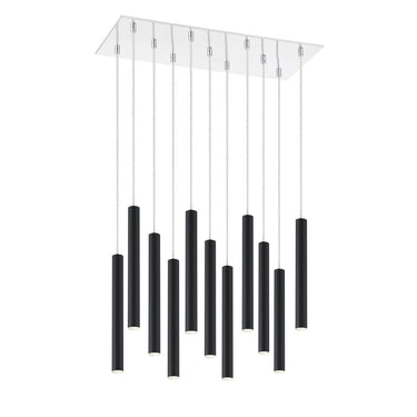 Z-Lite 9.75" Forest Steel 11 Light Chandelier image 6