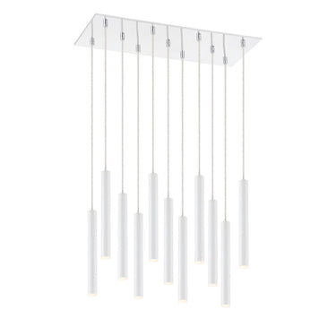 Z-Lite 9.75" Forest Steel 11 Light Chandelier image 7