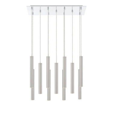 Z-Lite 9.75" Forest Steel 11 Light Chandelier image 8