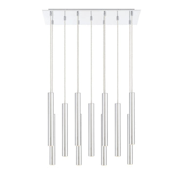 Z-Lite 9.75" Forest Steel 11 Light Chandelier image 9