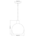 Z-Lite 9.75" Margo Clear Seedy 1 Light Pendant image 21