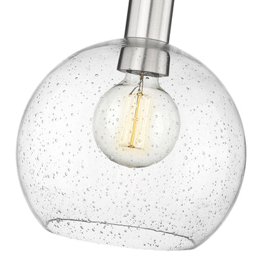 Z-Lite 9.75" Margo Clear Seedy 1 Light Pendant image 9