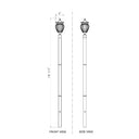 Z-Lite 9" Davina 3 Light Outdoor Post Mounted Fixture image 7