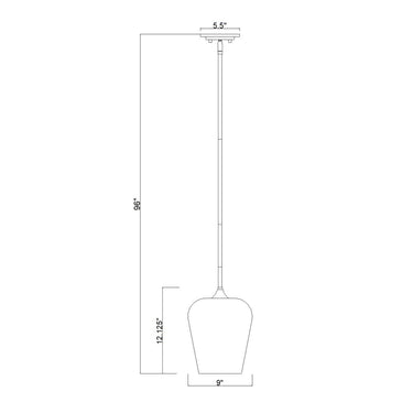 Z-Lite 9" Joliet 1 Light Pendant image 35