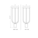 Z-Lite 9" Leland 1 Light Outdoor Post Mount Fixture image 5