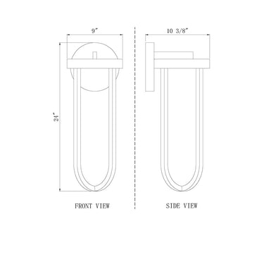 Z-Lite 9" Leland 1 Light Outdoor Wall image 7
