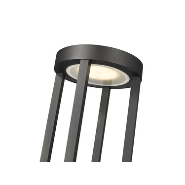 Z-Lite 9" Leland Glass 1 Light Outdoor Pier Mounted Fixture image 3