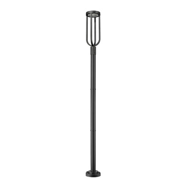 Z-Lite 9" Leland Glass 1 Light Outdoor Post Mounted Fixture image 4