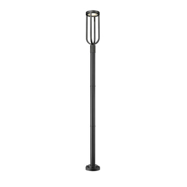 Z-Lite 9" Leland Glass 1 Light Outdoor Post Mounted Fixture image