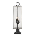 Z-Lite 9" Sana Glass 3 Light Outdoor Pier Mounted Fixture image 1