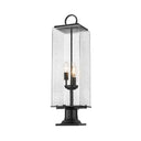 Z-Lite 9" Sana Glass 3 Light Outdoor Pier Mounted Fixture image 2