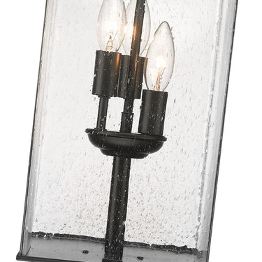 Z-Lite 9" Sana Glass 3 Light Outdoor Pier Mounted Fixture image 3