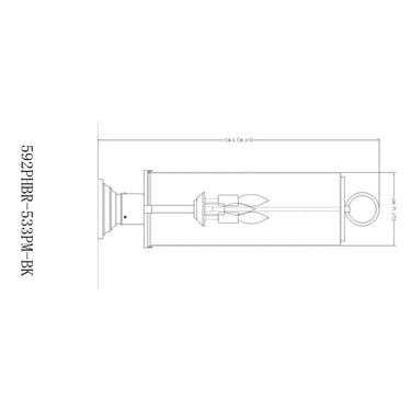 Z-Lite 9" Sana Glass 3 Light Outdoor Pier Mounted Fixture image 7