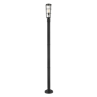 Z-Lite 93" High Helix 1 Light Outdoor Post Mounted Fixture image 2