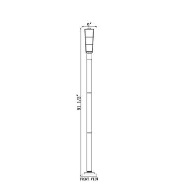 Z-Lite 93" High Helix 1 Light Outdoor Post Mounted Fixture image 7