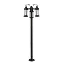 Z-Lite 94.25" High Roundhouse 3 Light Outdoor Post Mounted Fixture image 2