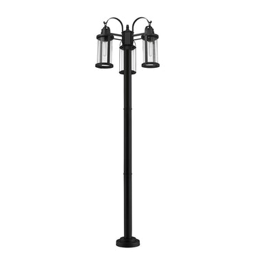 Z-Lite 94.25" High Roundhouse 3 Light Outdoor Post Mounted Fixture image 2