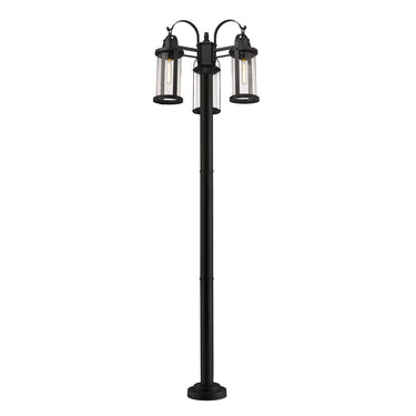 Z-Lite 94.25" High Roundhouse 3 Light Outdoor Post Mounted Fixture image
