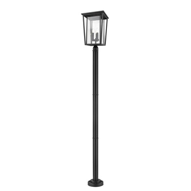 Z-Lite 97.25" High Seoul 3 Light Outdoor Post Mounted Fixture image