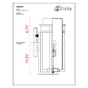 Z Lite Abbey 1 Light 17" Outdoor Wall Light 1