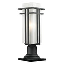 Z Lite Abbey 1 Light 19" Outdoor Pier Mounted Fixture 