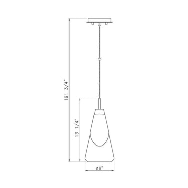 Z Lite Aimie 1 Light 13" Pendant - 828P6 7