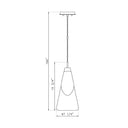 Z Lite Aimie 1 Light 15" Pendant - 828P7 7