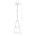 Z Lite Aimie 1 Light 15" Pendant - 828P7-ROD 7