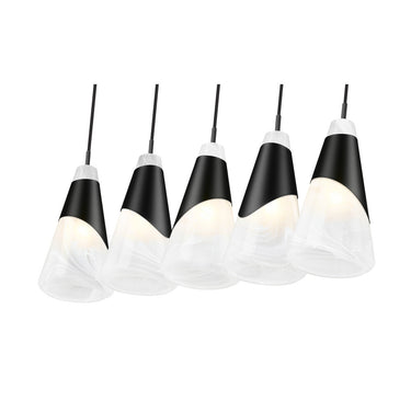 Z Lite Aimie 5 Light 13" Linear Chandelier 11