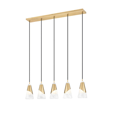 Z Lite Aimie 5 Light 13" Linear Chandelier 15
