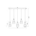 Z Lite Aimie 5 Light 13" Linear Chandelier 7