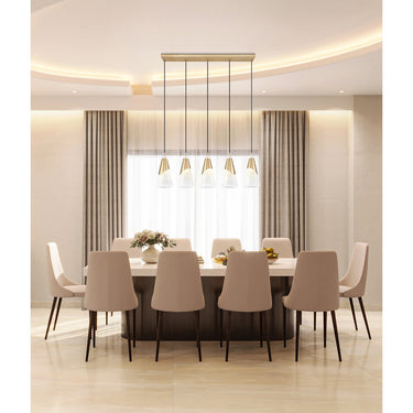 Z Lite Aimie 5 Light 15" Linear Chandelier 20