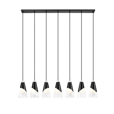 Z Lite Aimie 7 Light 13" Linear Chandelier 10