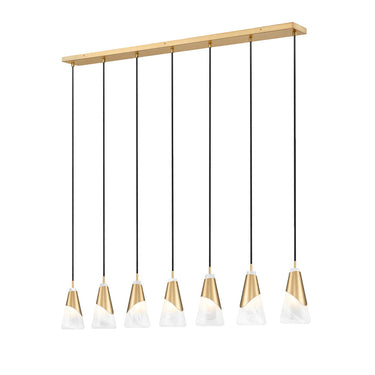 Z Lite Aimie 7 Light 13" Linear Chandelier 15