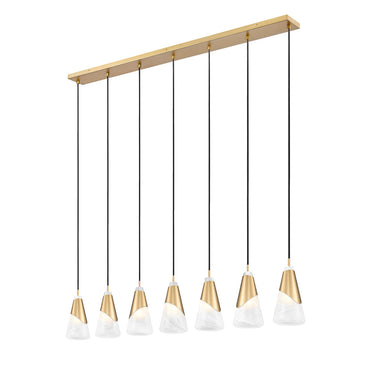 Z Lite Aimie 7 Light 13" Linear Chandelier 16