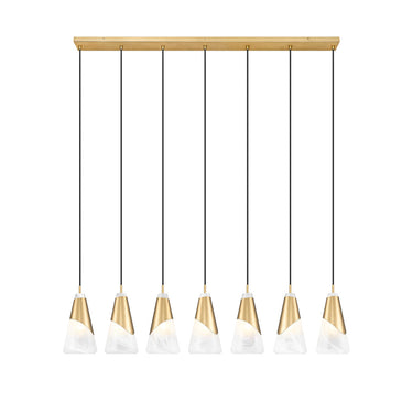 Z Lite Aimie 7 Light 13" Linear Chandelier 17
