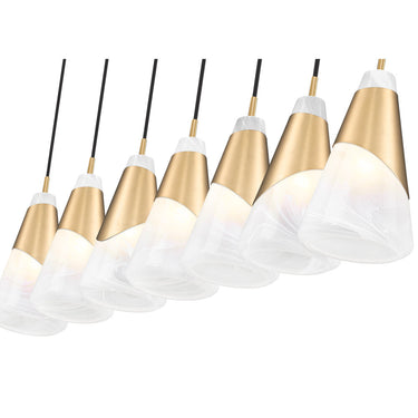 Z Lite Aimie 7 Light 13" Linear Chandelier 18