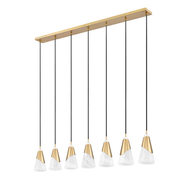 Z Lite Aimie 7 Light 13" Linear Chandelier 19