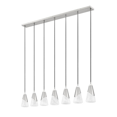 Z Lite Aimie 7 Light 13" Linear Chandelier 4