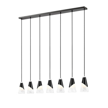Z Lite Aimie 7 Light 13" Linear Chandelier 8
