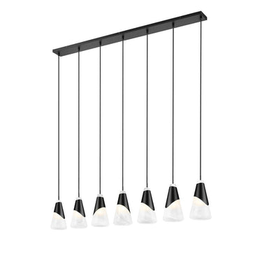 Z Lite Aimie 7 Light 13" Linear Chandelier 9