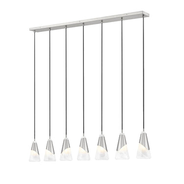 Z Lite Aimie 7 Light 13" Linear Chandelier 