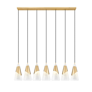 Z Lite Aimie 7 Light 15" Linear Chandelier 17