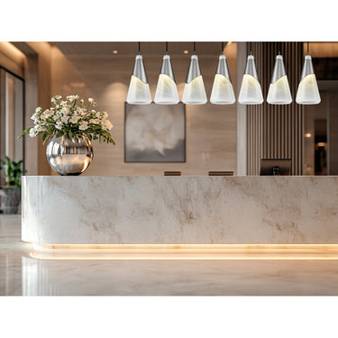 Z Lite Aimie 7 Light 15" Linear Chandelier 6