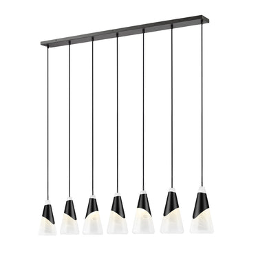 Z Lite Aimie 7 Light 15" Linear Chandelier 8