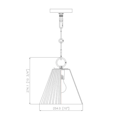Z Lite Alaric 1 Light 10" Pendant 7